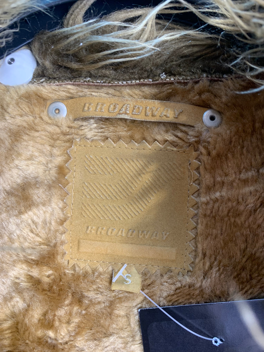Broadway Y2K Faux Shearling Afghan Jacket