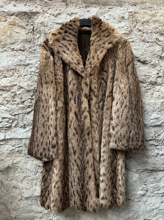 Brown Lynx Fur Coat