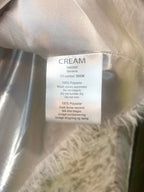 Cream Shaggy Faux Fur Coat