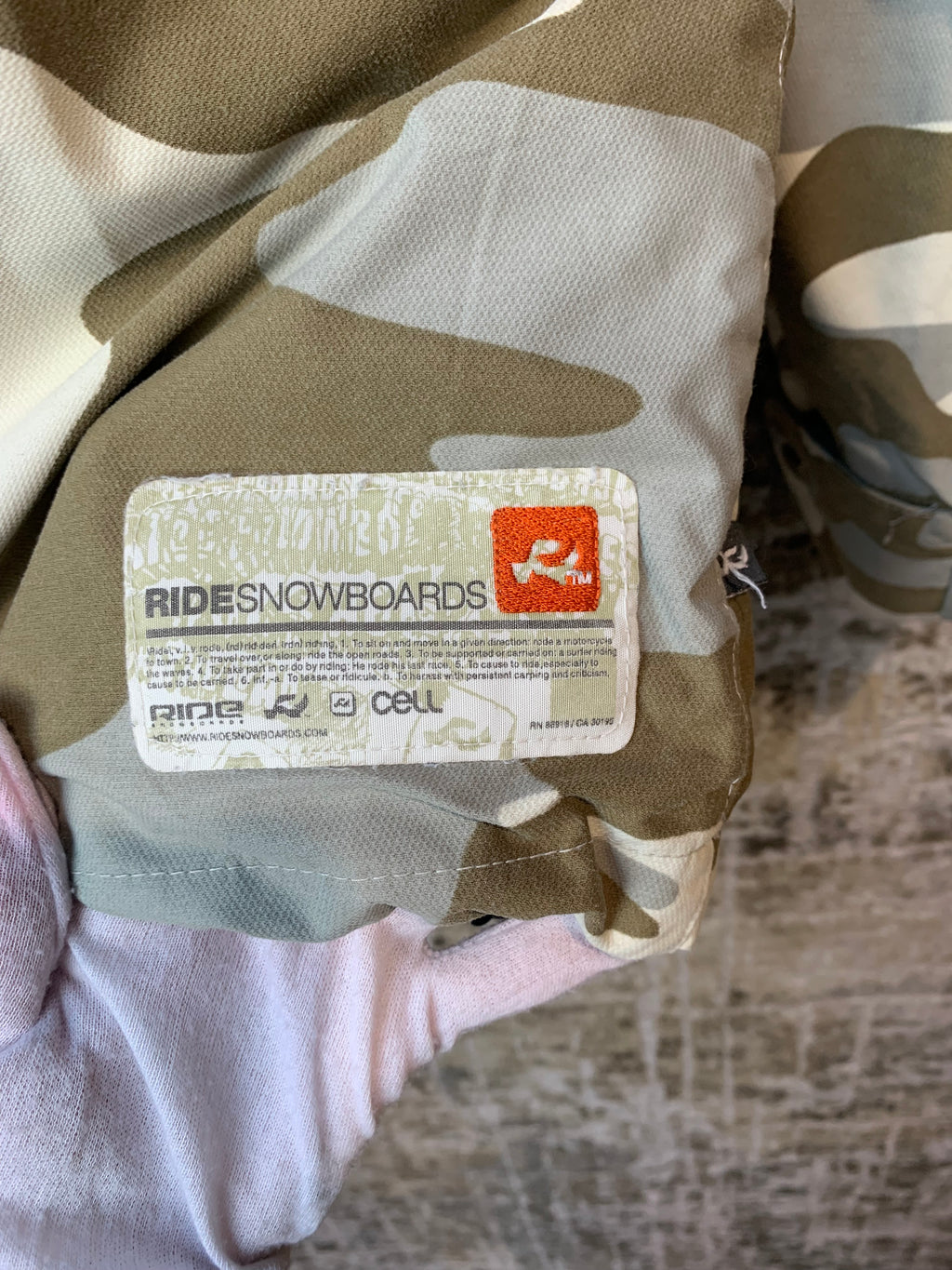Ride Snowboards Y2K Camo Hooded Jacket