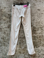 Replay Y2K Studded White Trousers