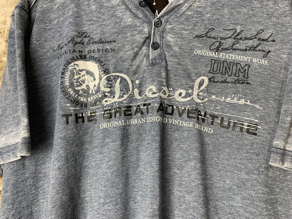 Diesel Burnout Henley T-Shirt