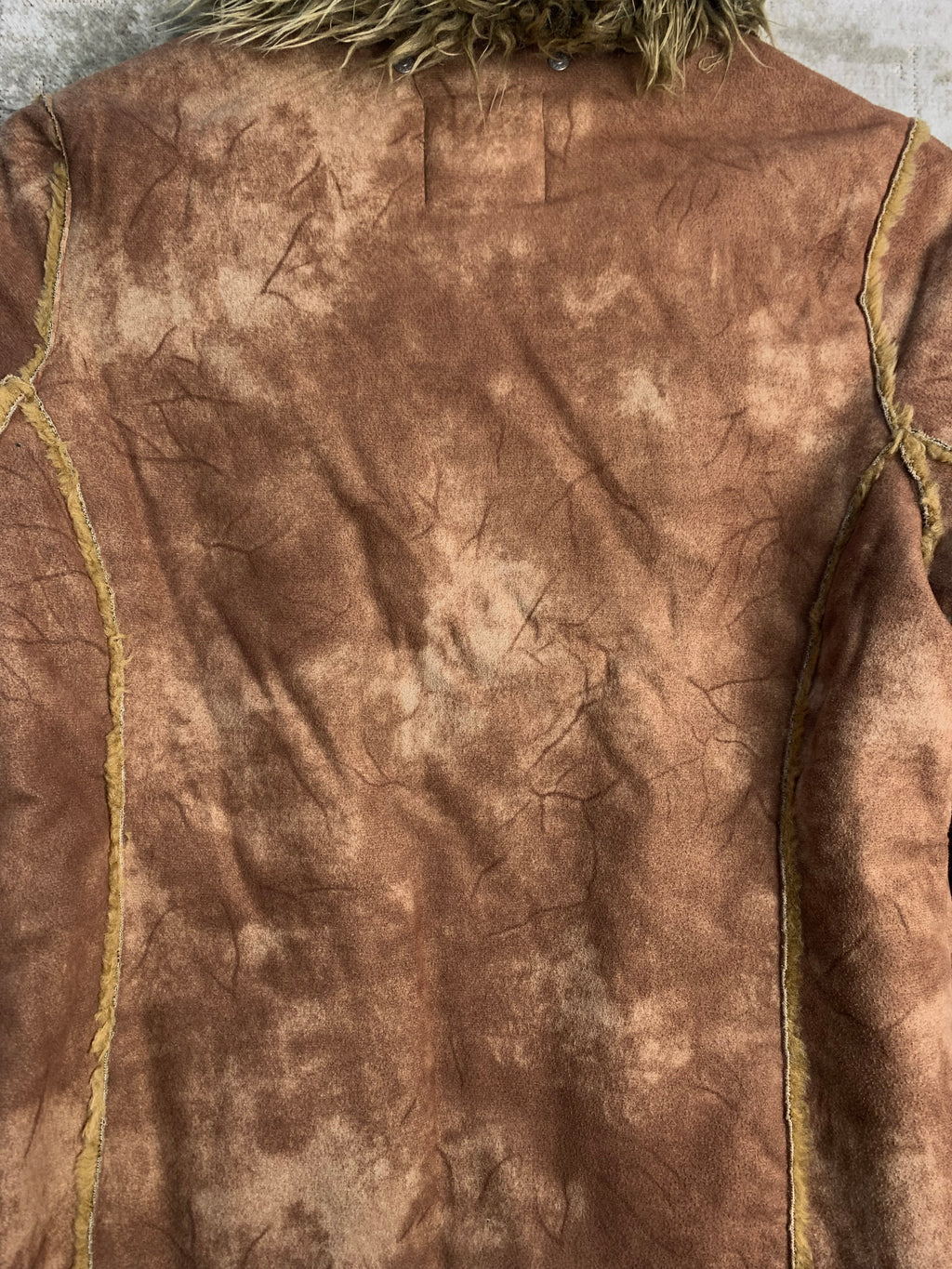 Broadway Y2K Faux Shearling Afghan Jacket