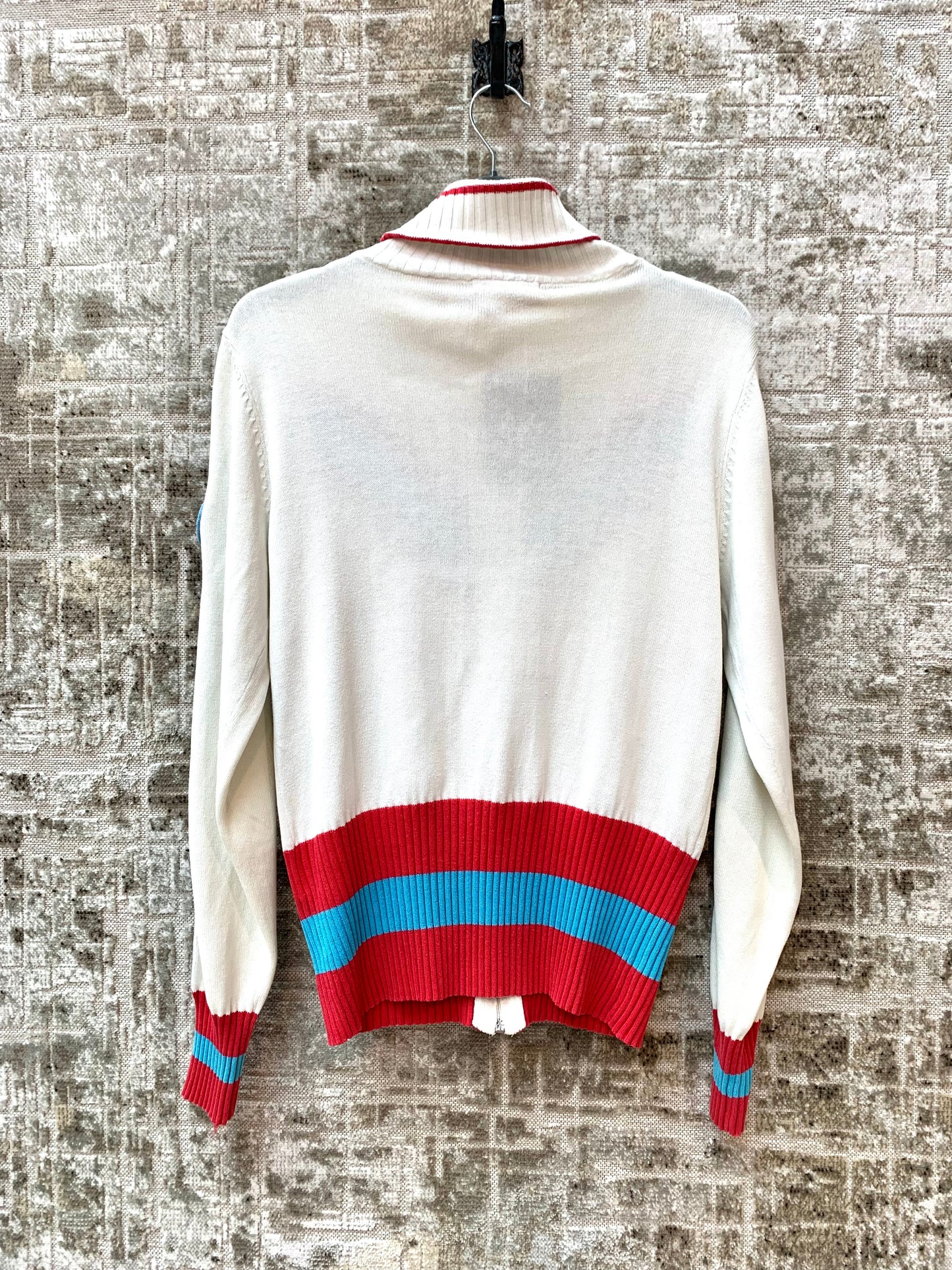 Fishbone Y2K Zip-Up Turtleneck Knit