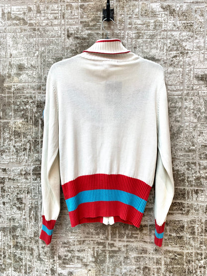 Fishbone Y2K Zip-Up Turtleneck Knit