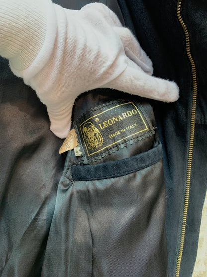 Leonardo Suede Bomber Jacket