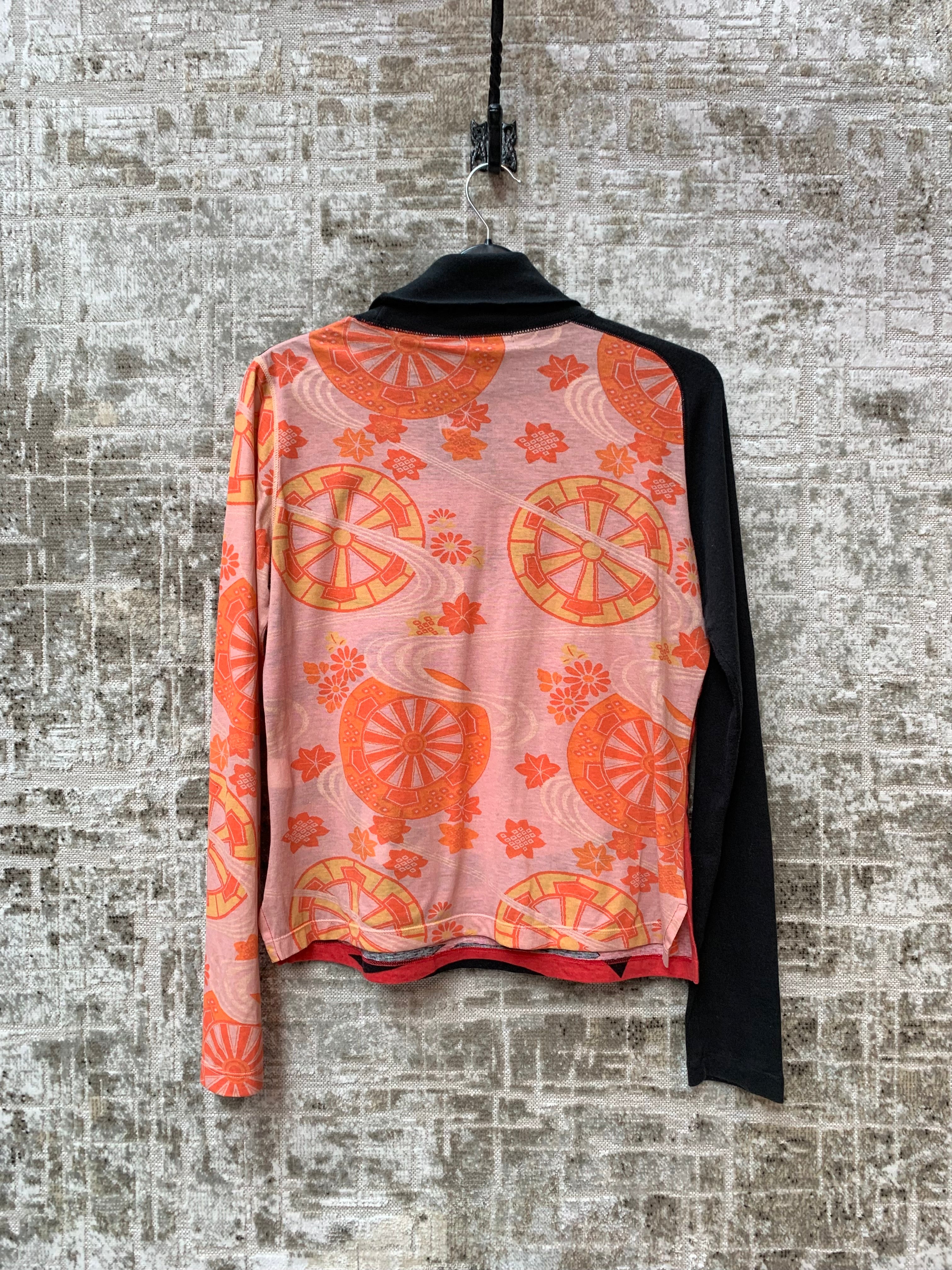 Custo Barcelona Y2K Graphic Turtleneck Top