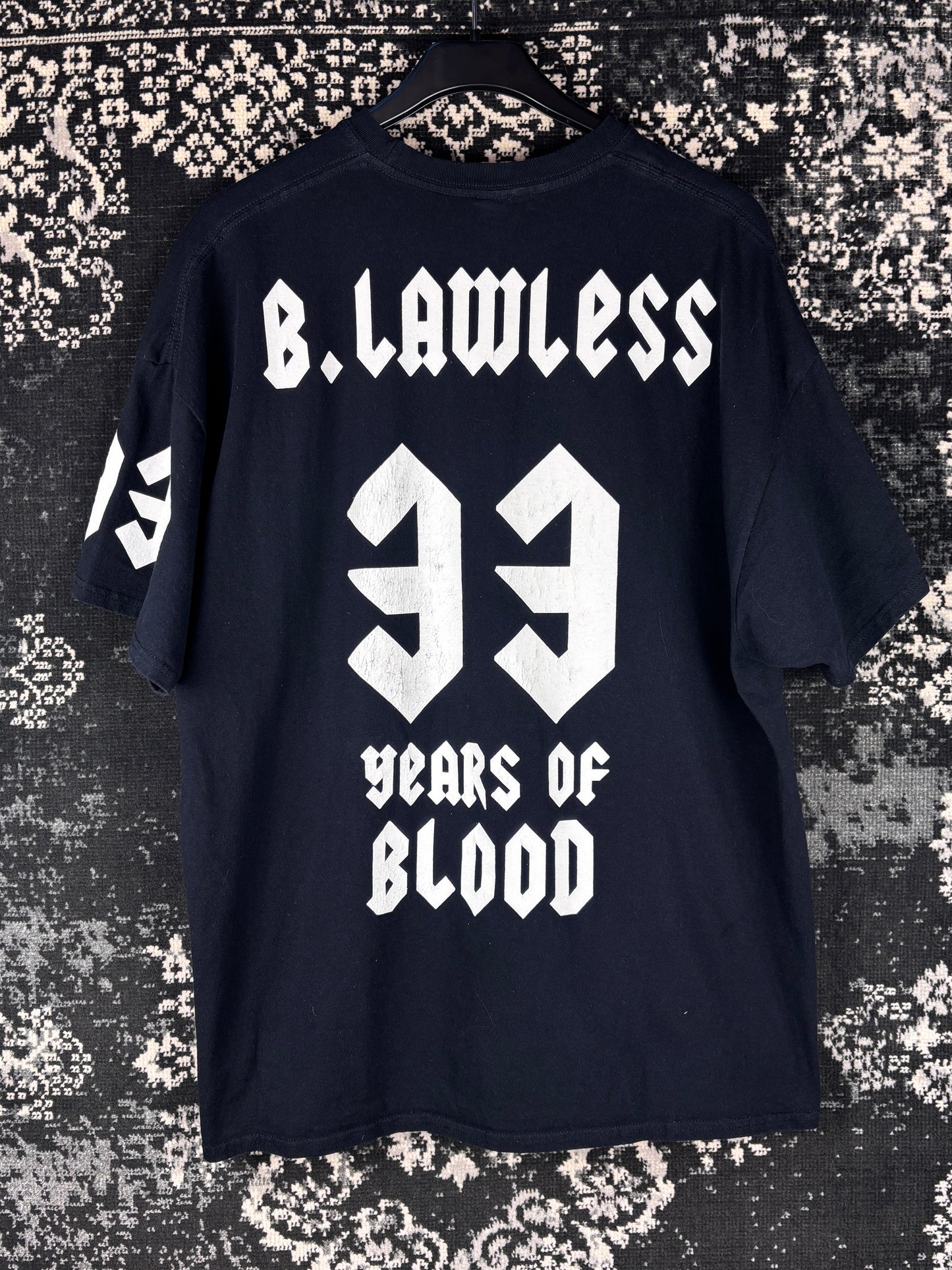 Men's Vintage W.A.S.P. Band 33 Years Black T-Shirt