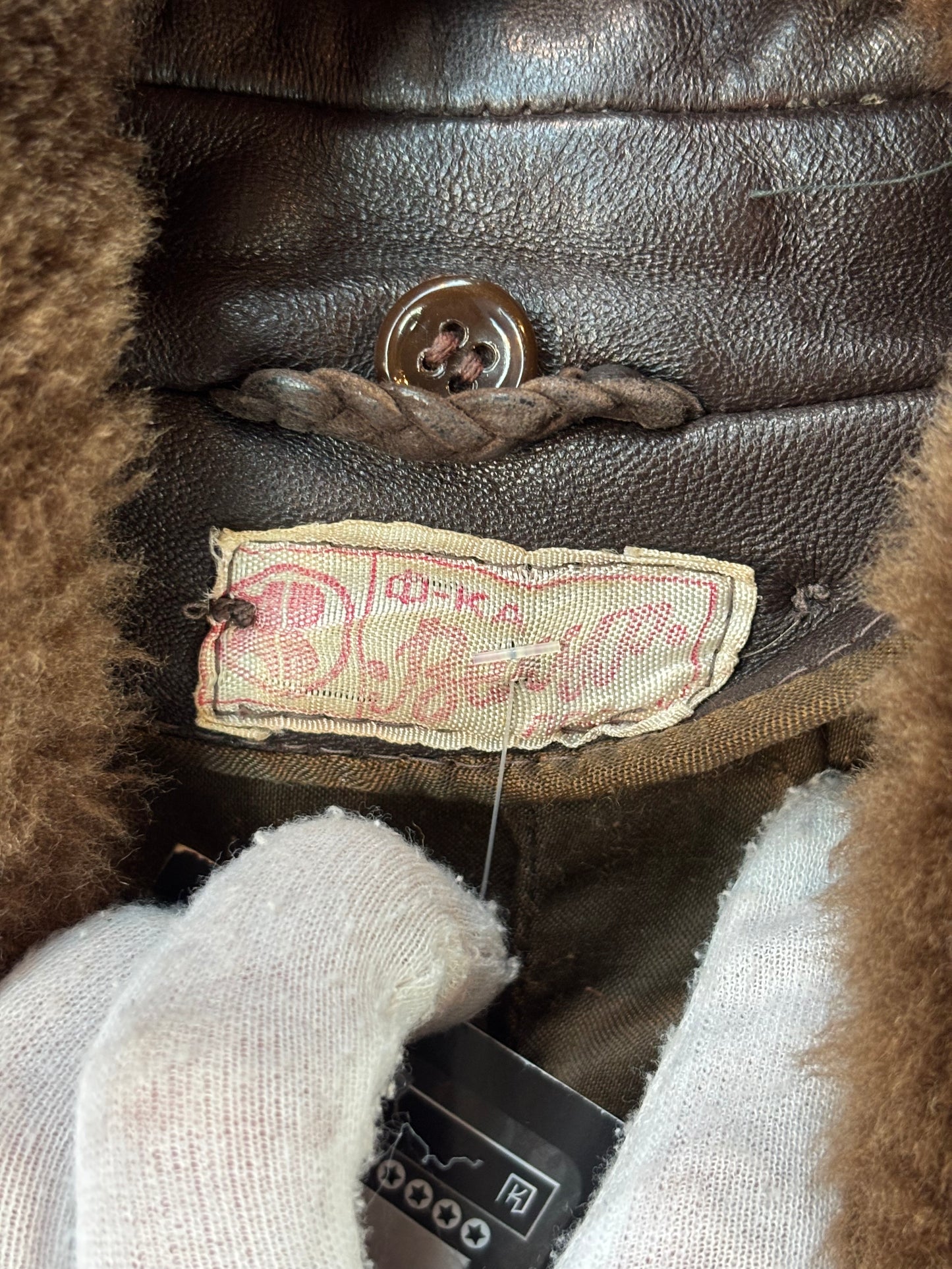 Vintage Brown Leather Jacket Men’s L
