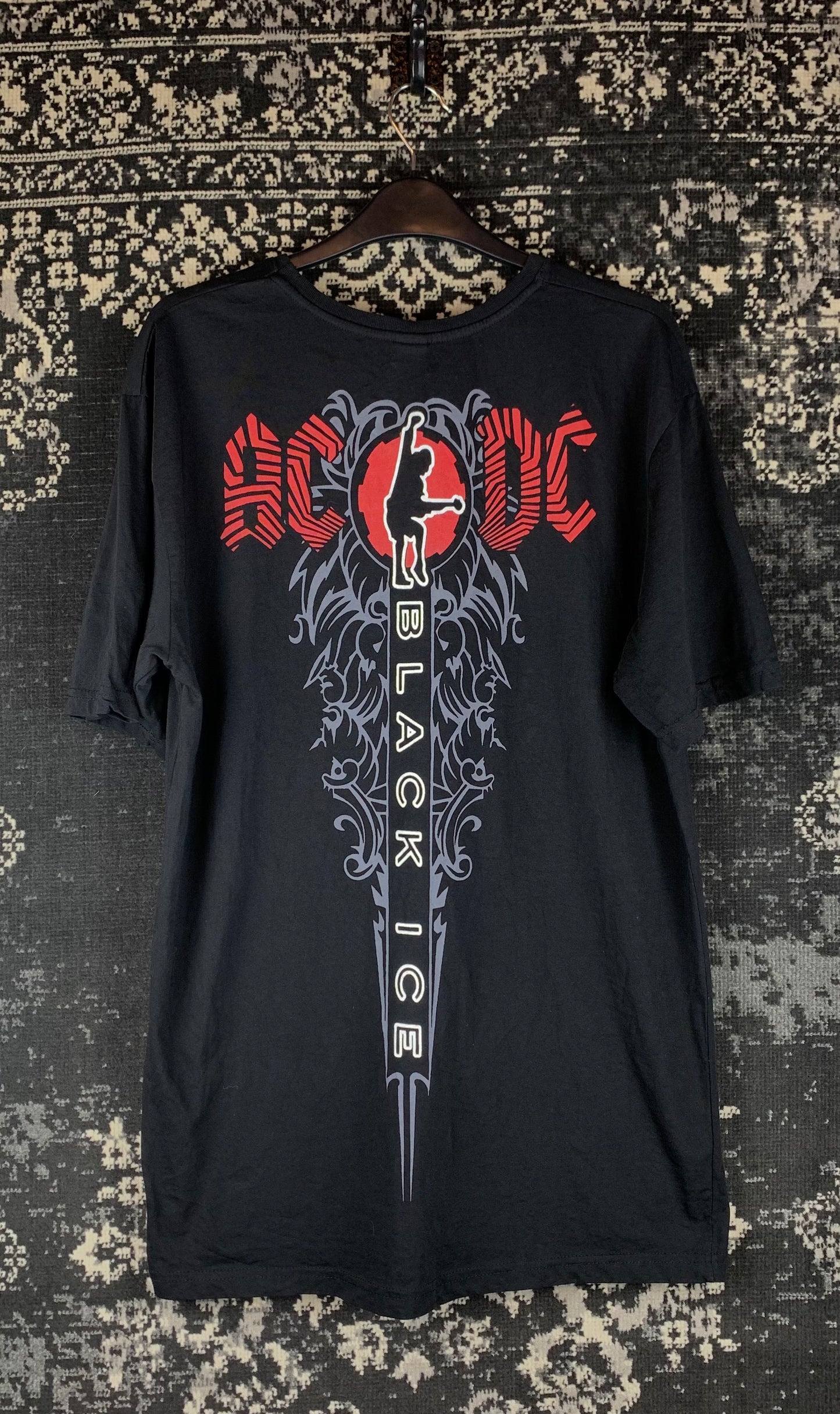 Men's Vintage AC/DC Black Ice Band T-Shirt