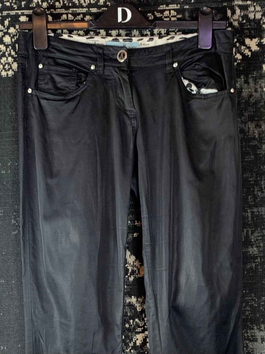 Y2K Women's Vintage Guess Black Low Rise Pants