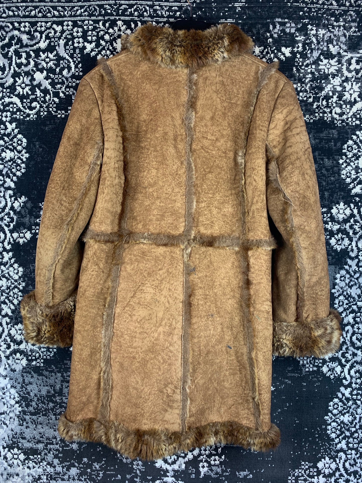 Women's Vintage Faux Fur Lined Winter Coat
