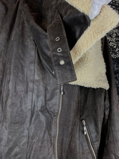 Mens Vintage Soho Collection Shearling Jacket