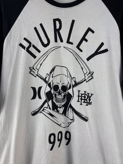 Vintage Hurley Skull Graphic Long Sleeve Shirt