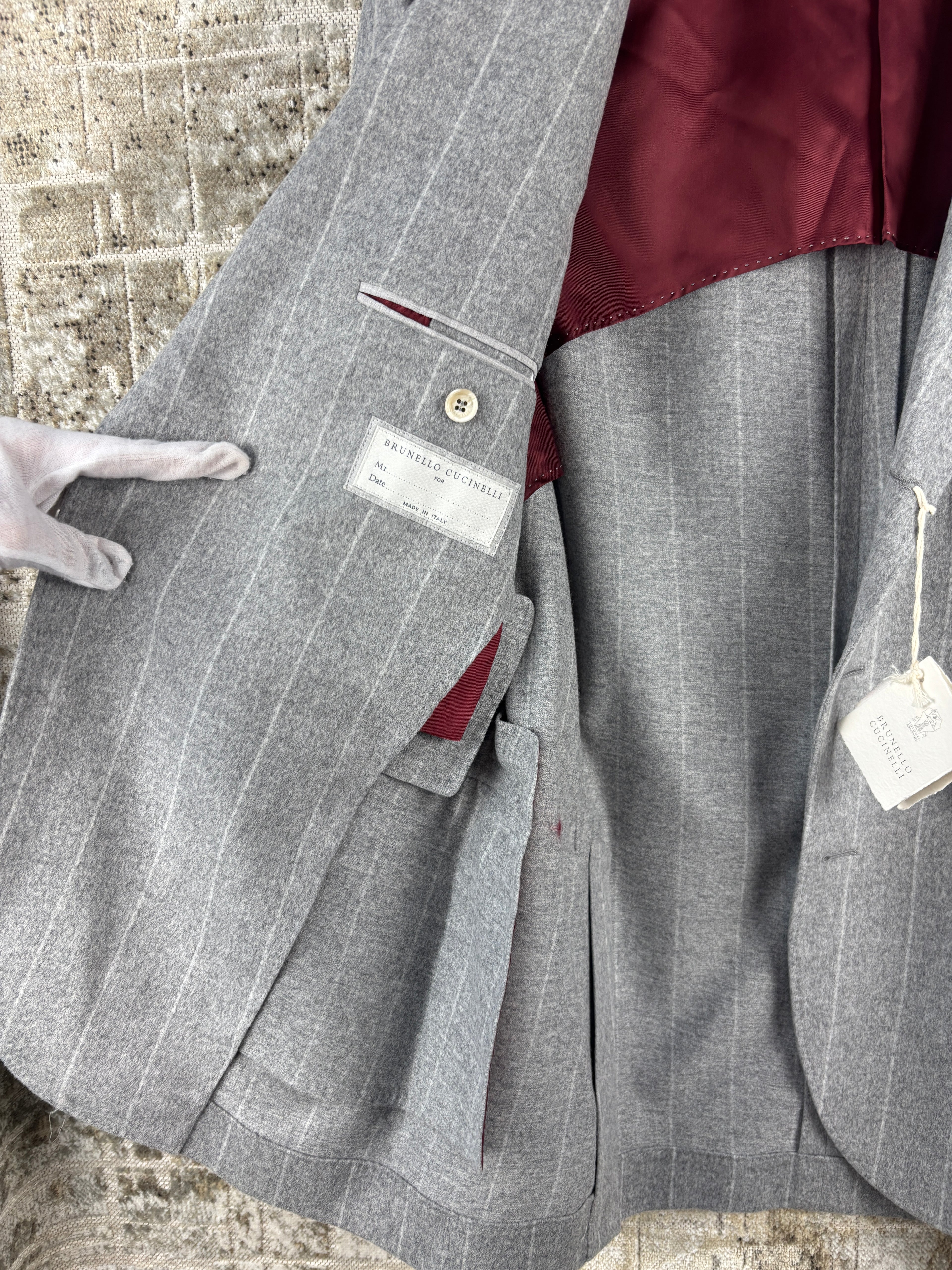Brunello Cucinelli Grey Flannel Blazer