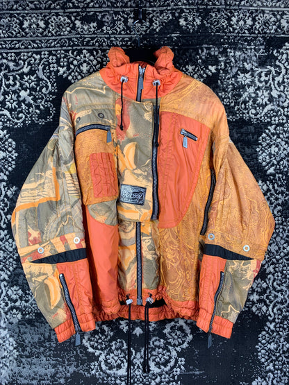 Y2K Vintage Lagression Puffer Bomber Jacket