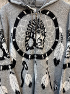Dreamcatcher Knit Zip Hooded Cardigan