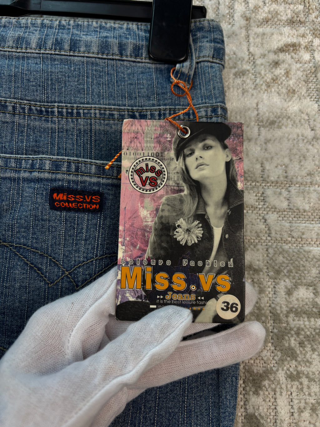 Womens Y2K Lightwash Cargo Jeans