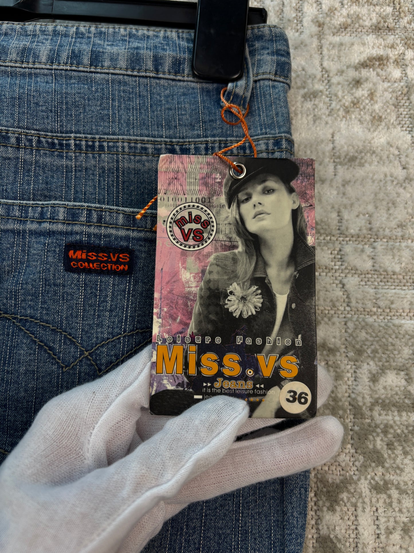 Womens Y2K Lightwash Cargo Jeans