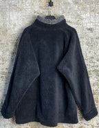 Nordic Pattern Quarter-Zip Teddy Fleece