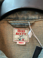 Miss Sixty Y2K Belted Denim Coat Dress