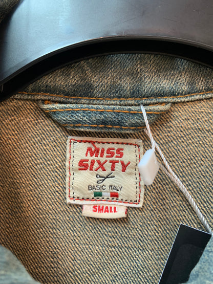 Miss Sixty Y2K Belted Denim Coat Dress