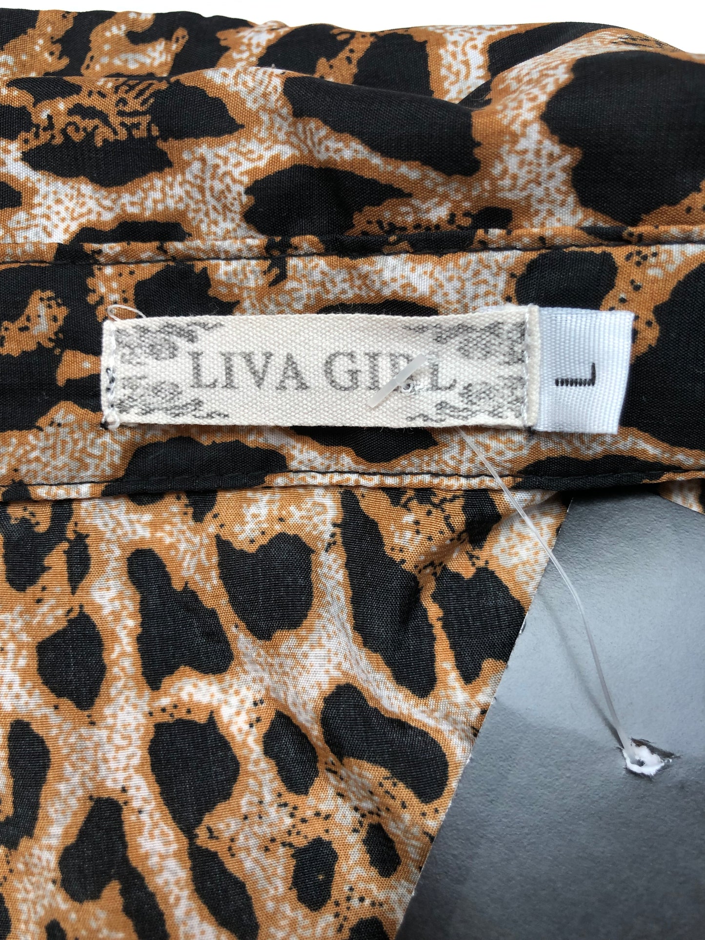Liva Girl Leopard Print Long Sleeve Shirt
