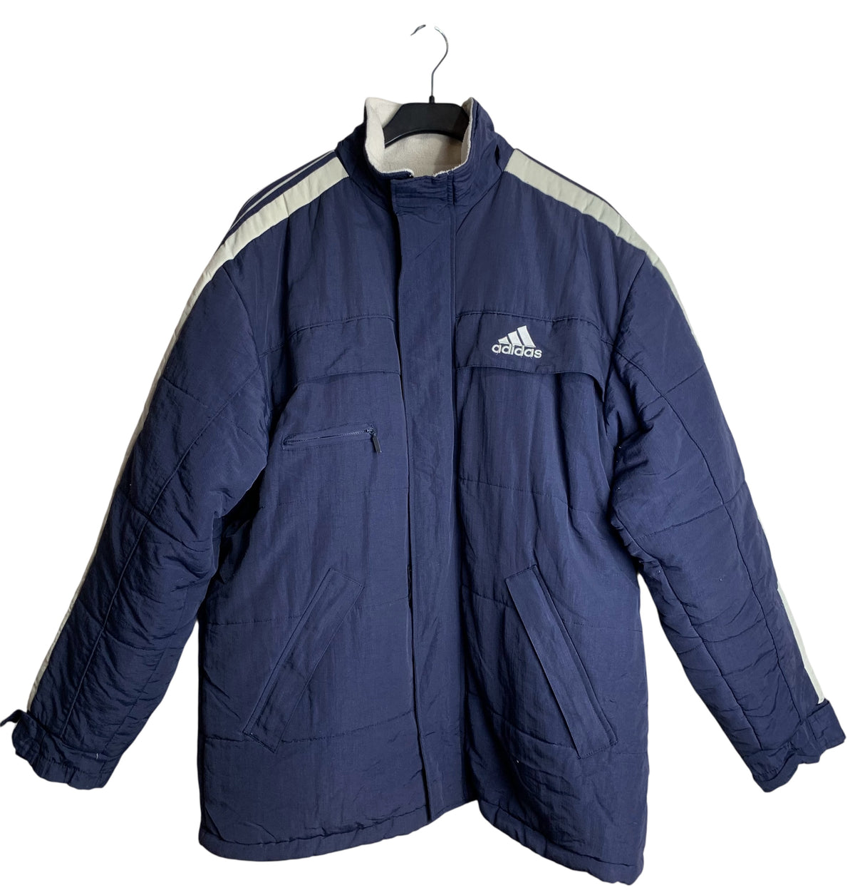 Vintage Adidas Fleece-Lined Puffer Jacket