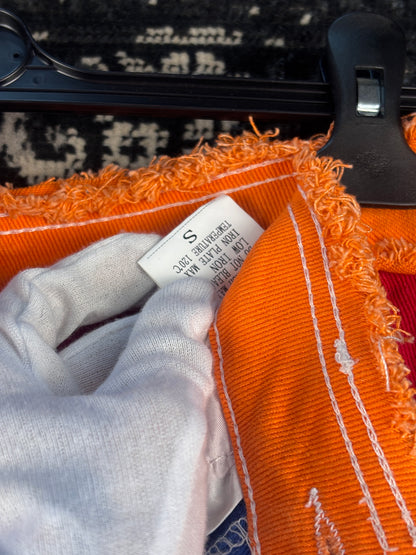 Unisex Vintage Colorful Patchwork Jeans