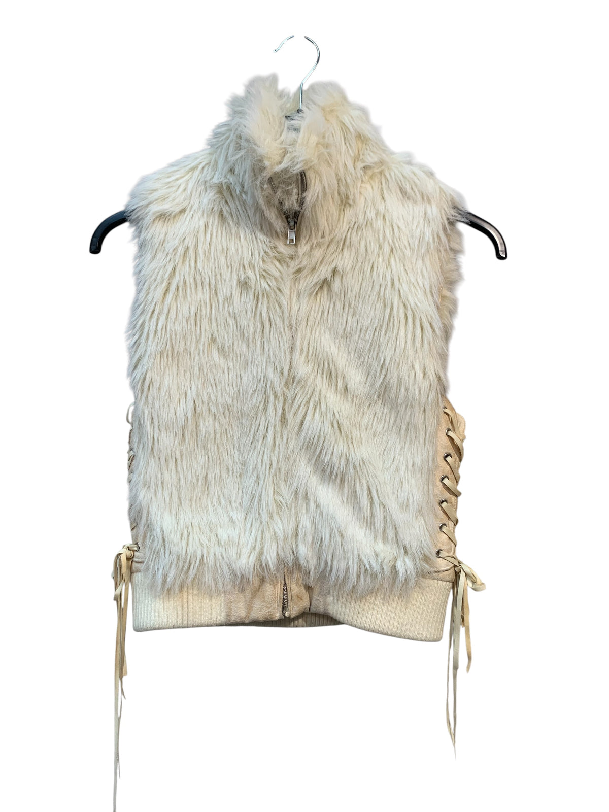 Y2K Shaggy Faux Fur Zip Vest