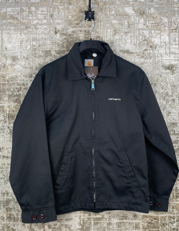 Mens Carhartt Aspen Jacket Black Zip Up Workwear Coat