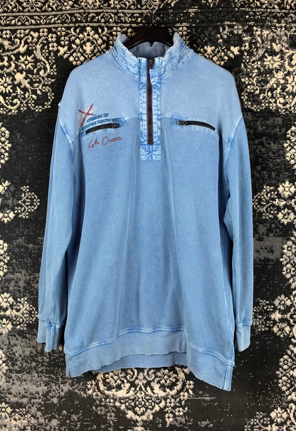 Men’s Vintage Engbers Blue 3XL Longsleeve Polo Jumper