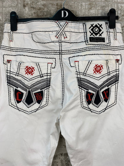 Men's Cipo &amp; Baxx White Straight Leg Jeans