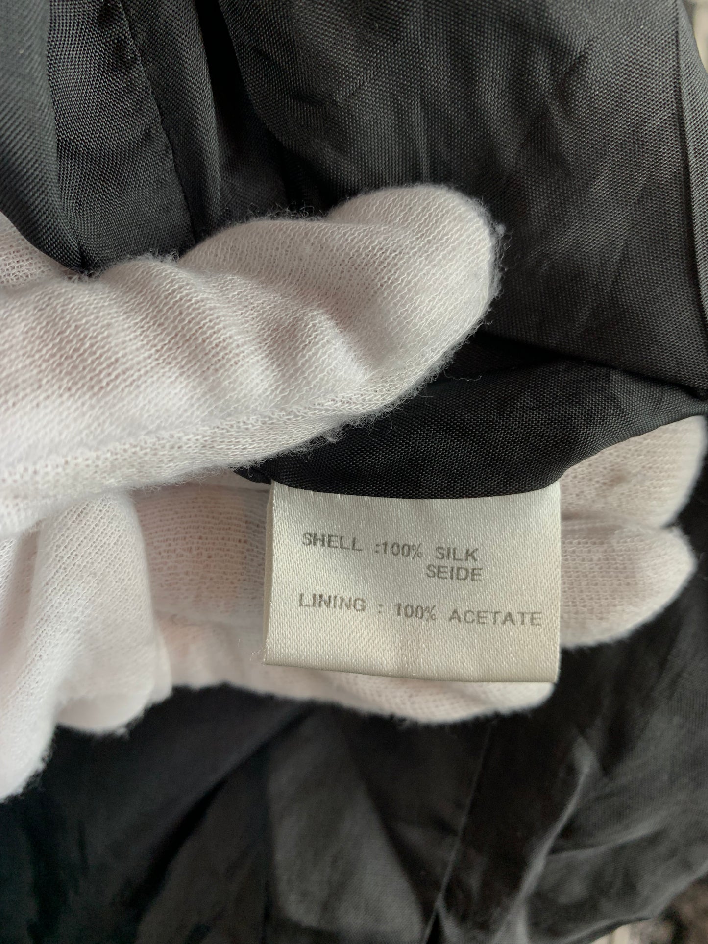 Mens Vintage Silk Black Bomber