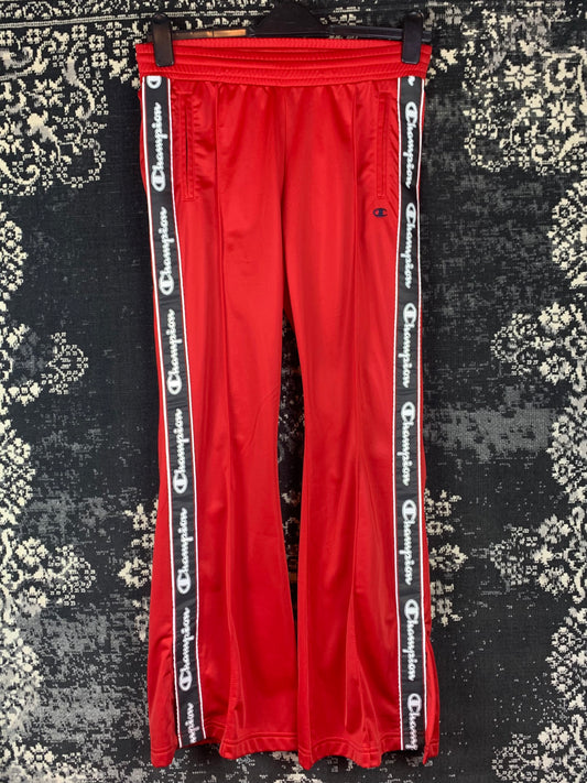 Y2K Women's Champion Red Flared Track Pants