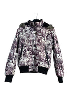 Inside Glam Dance Y2K Photo Collage Hooded Puffer Jacket