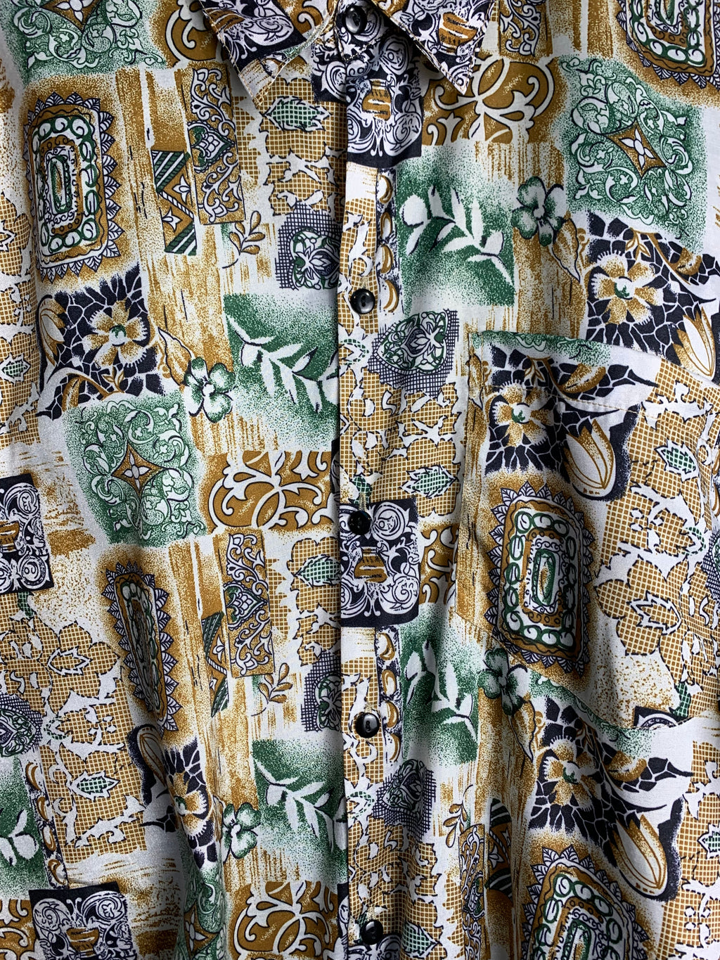 Thai Silk by Apple Abstract Print Shirt