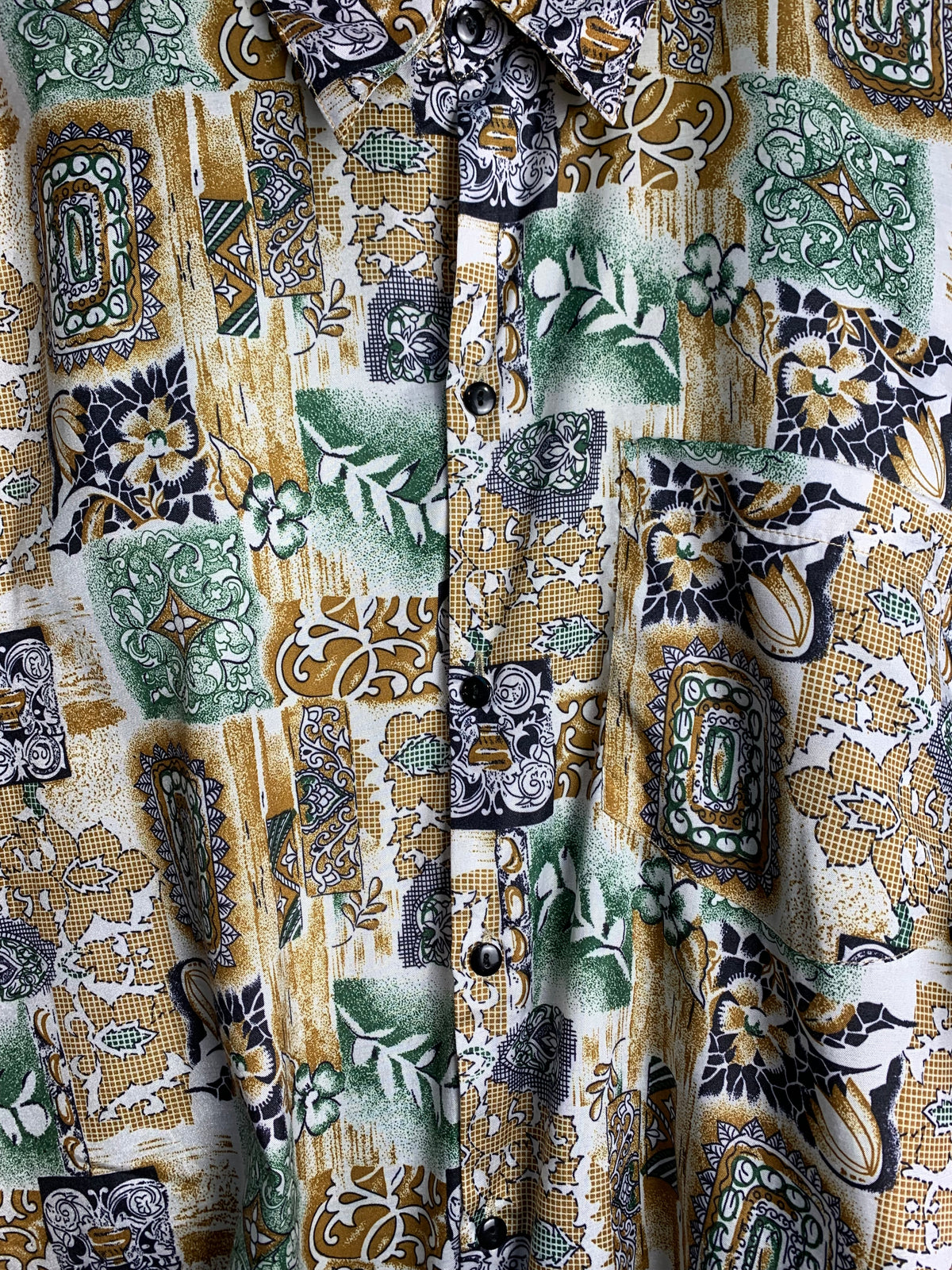Thai Silk by Apple Abstract Print Shirt