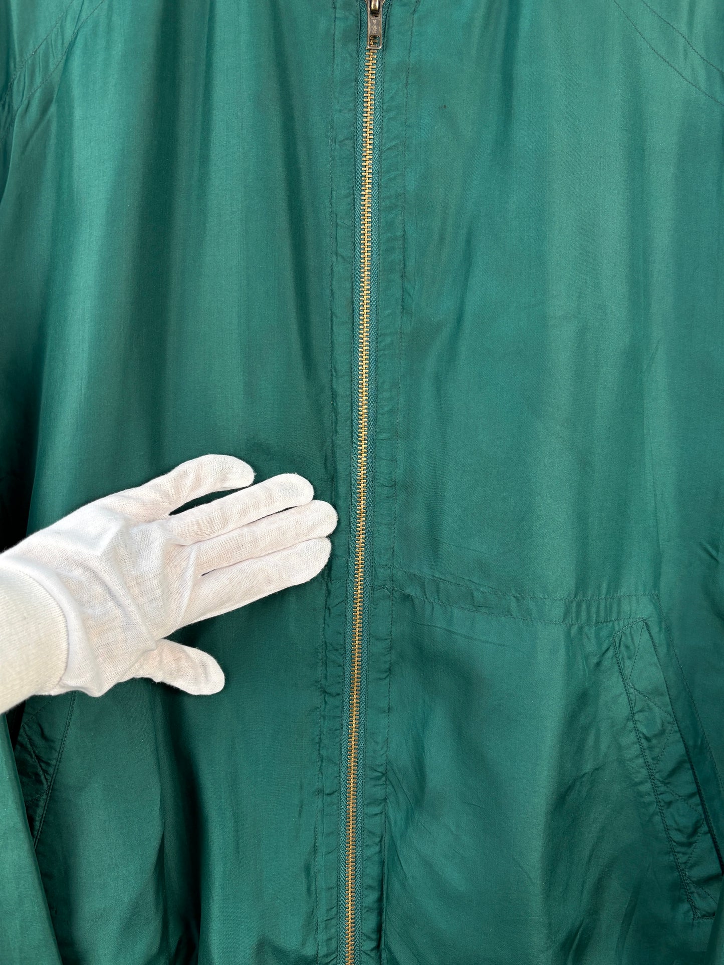 Mens Vintage Forest Green Bomber Jacket