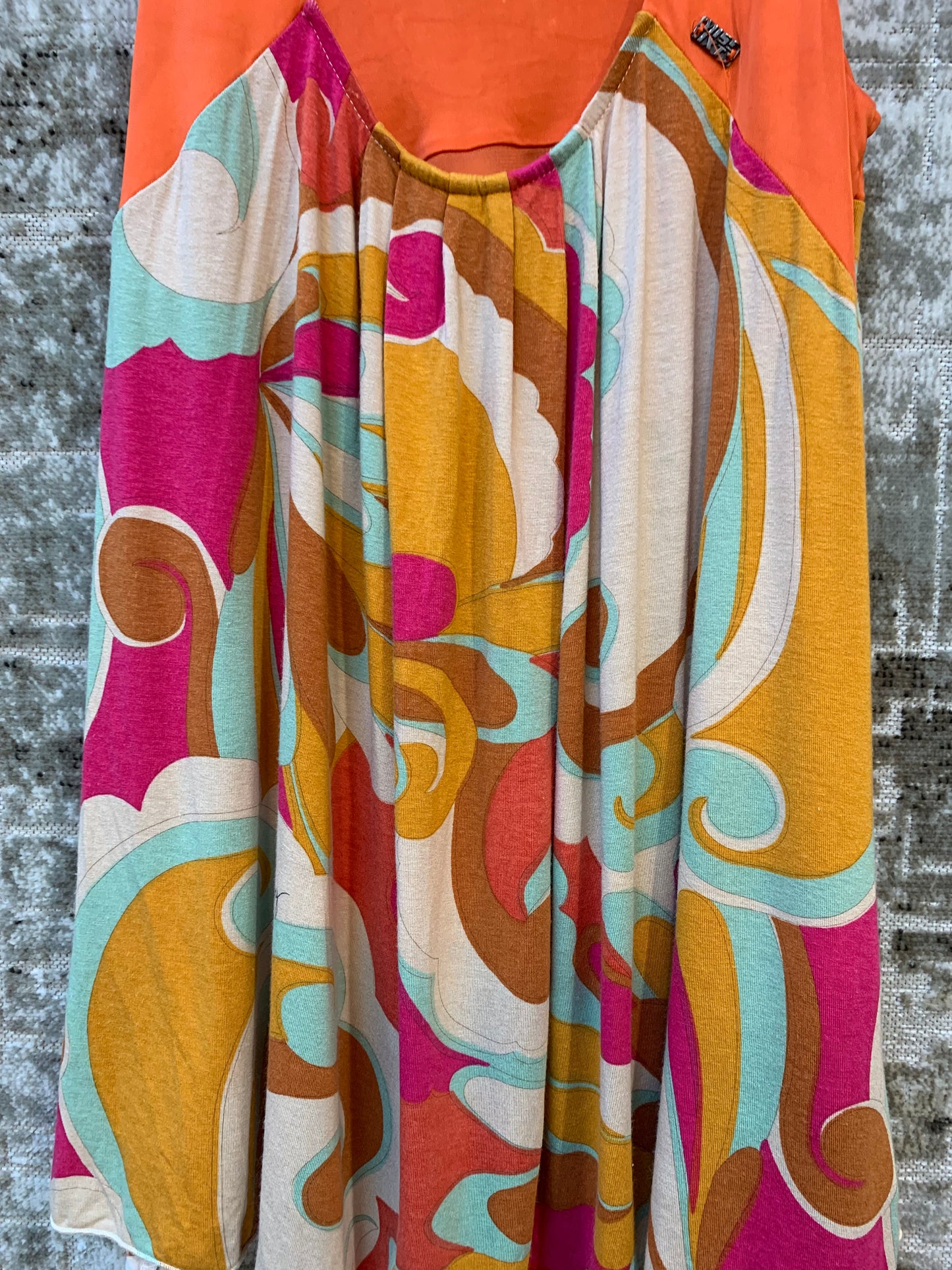 Miss Sixty Y2K Swirl Print Sleeveless Top