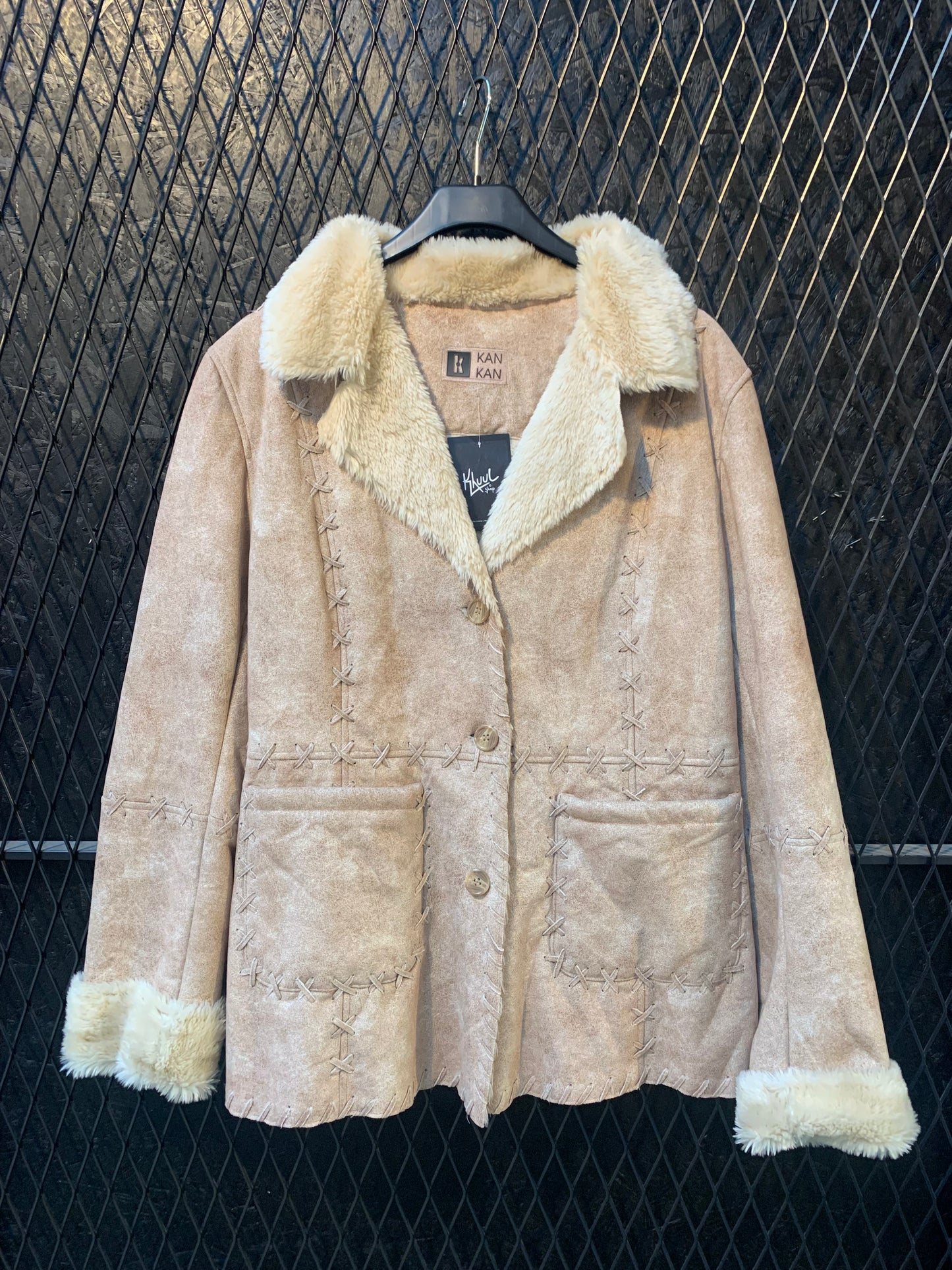 Unisex Vintage Faux Fur Coat