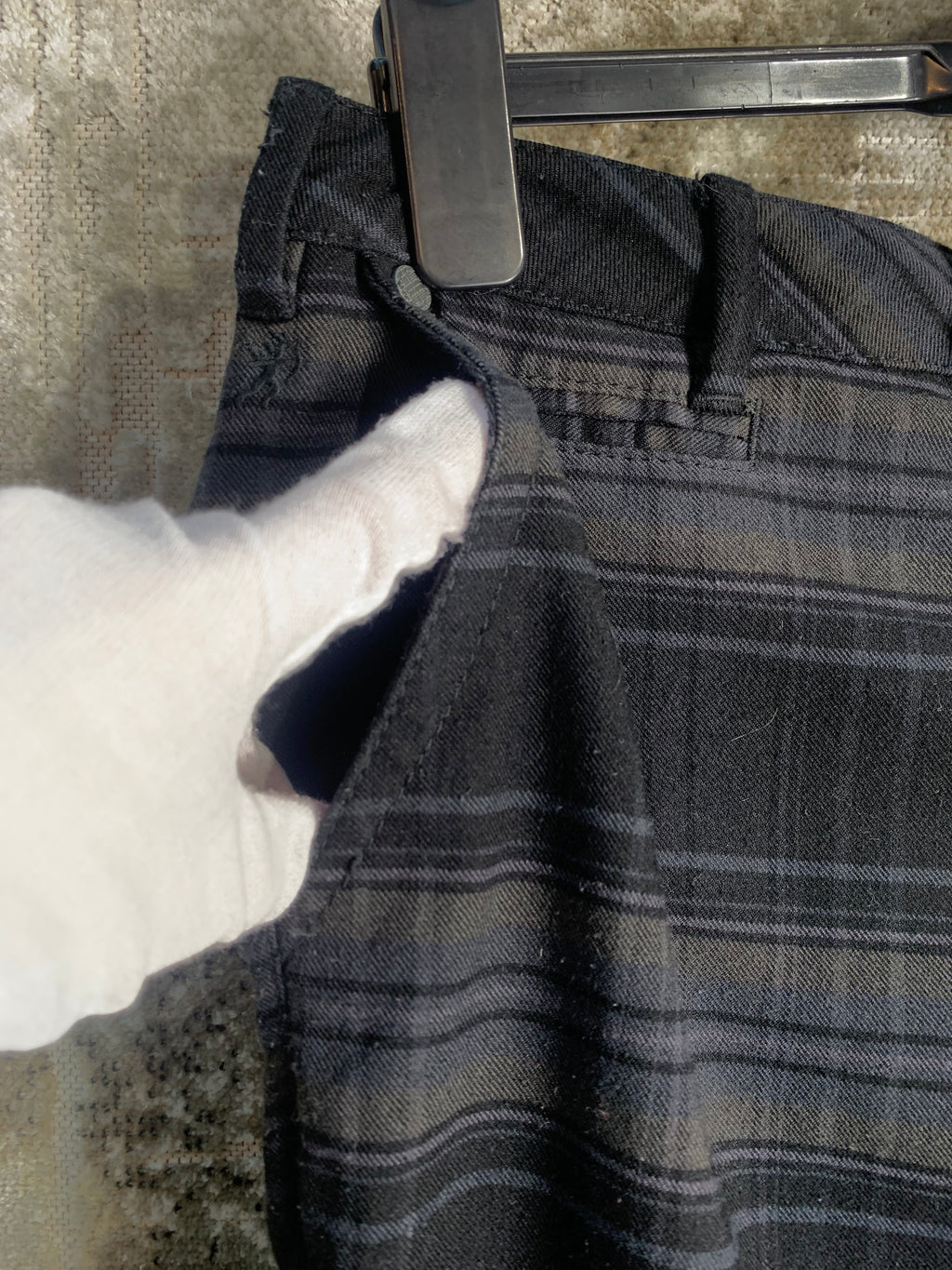 edc by Esprit Y2K Plaid Flare Trousers
