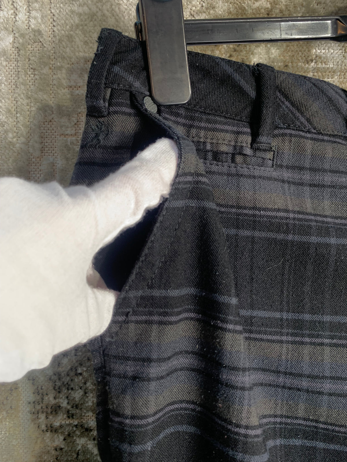 edc by Esprit Y2K Plaid Flare Trousers