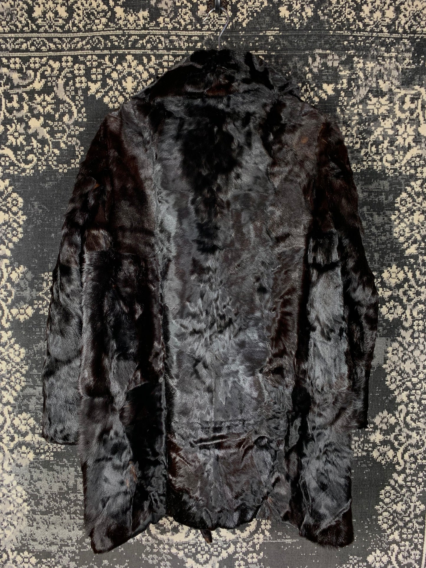 Women’s Deep Dark Brown Genuine Mink Fur Coat