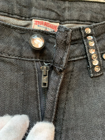 True Religion Rhinestone Straight Jeans