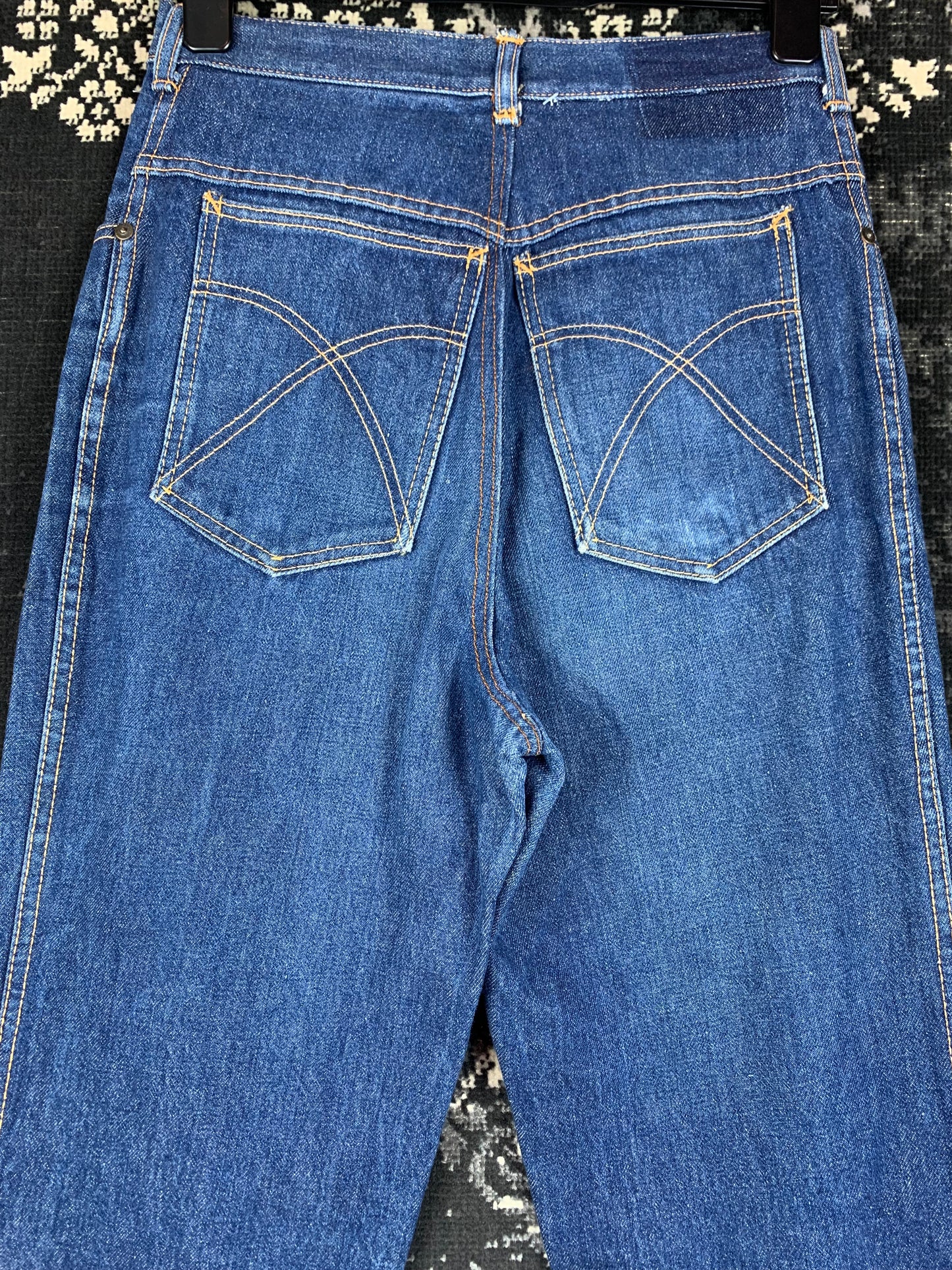 Men's Vintage Blue Flared Long Jeans