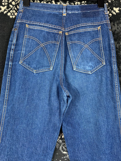 Men's Vintage Blue Flared Long Jeans