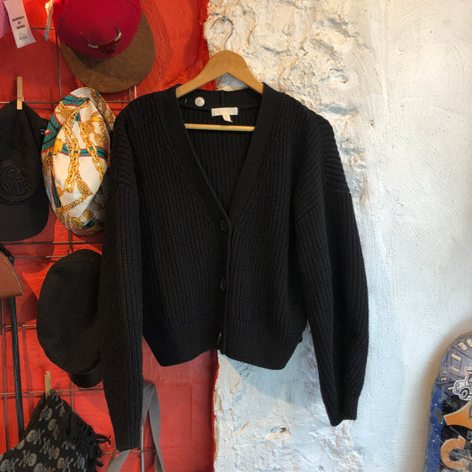 Black Knitted Cardigan