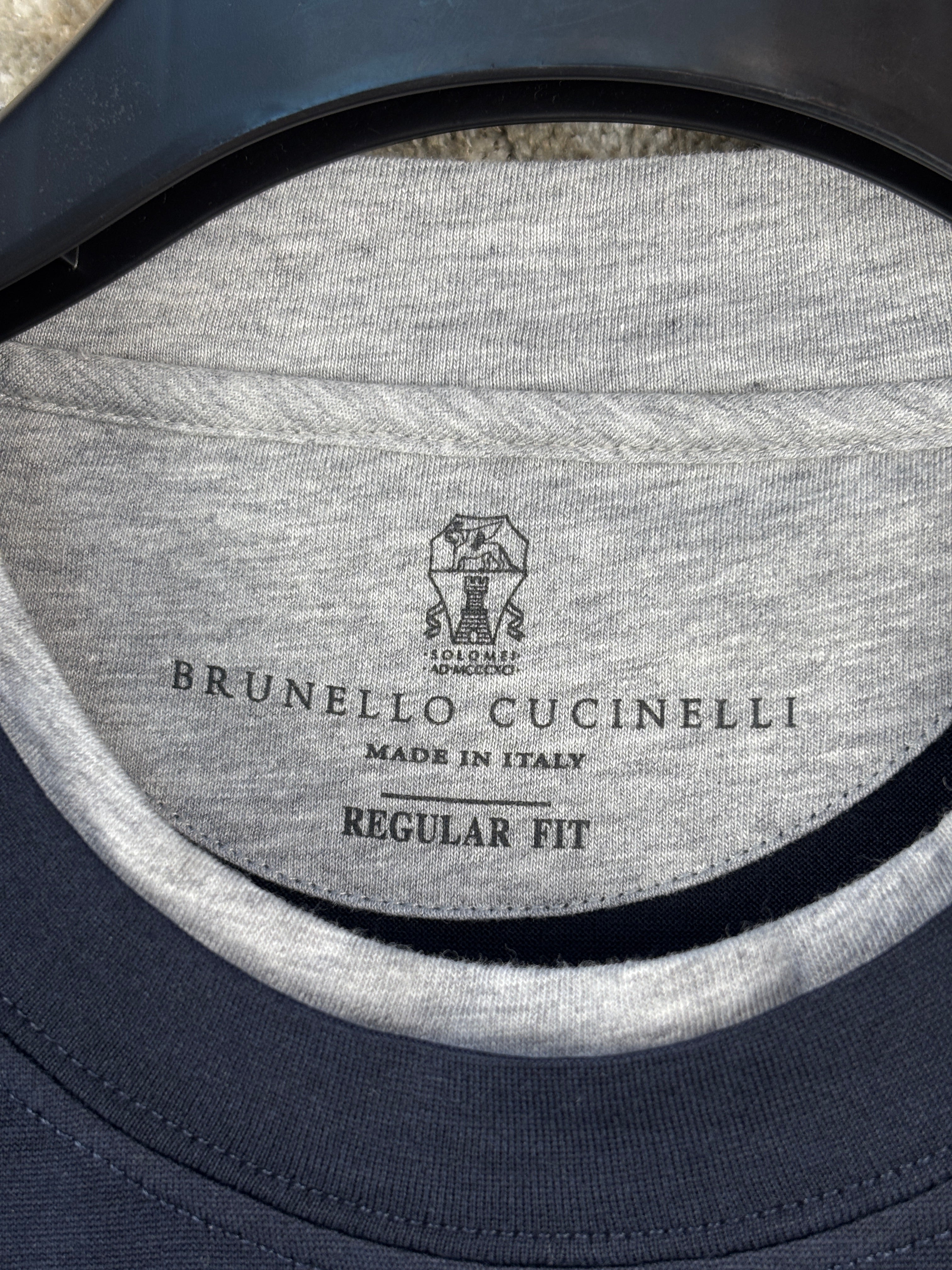 Brunello Cucinelli Men’s Navy Blue T-Shirt