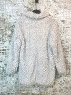 Cream Shaggy Faux Fur Coat